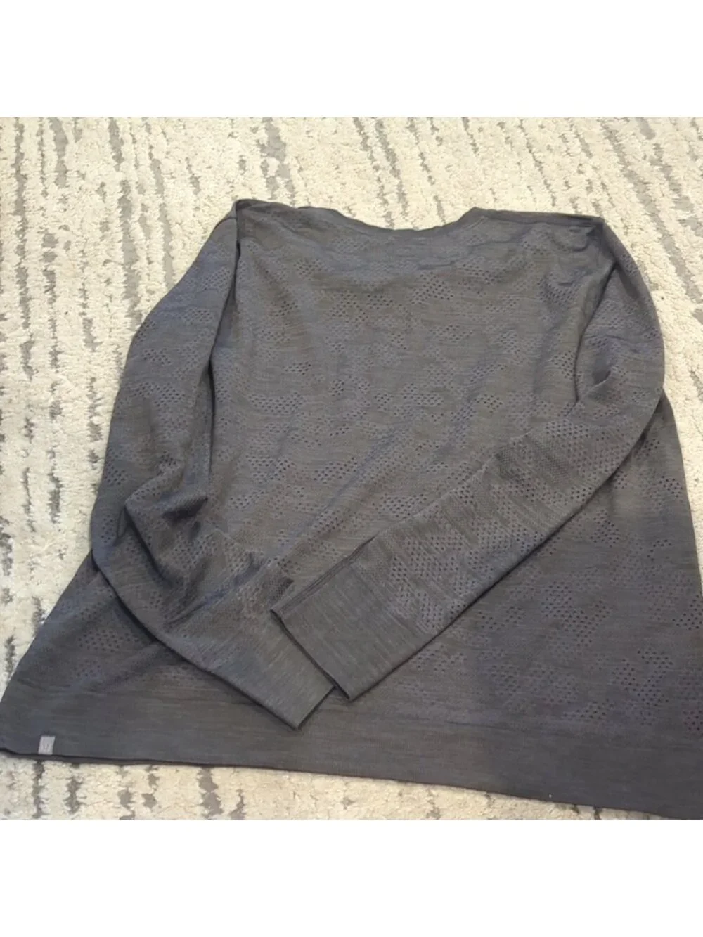 Lululemon Breeze By Long Sleeve Polar Spots Lunar Rock / Graphite Grey